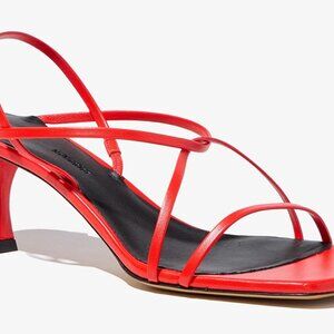 Proenza Schouler - Square Strappy Sandals - 60mm Red / 37